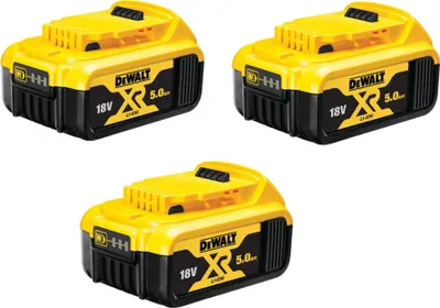 Produktbild von DeWALT 18-V-Starterkit mit 3 Batterien, 5 Ah, DCB184P3