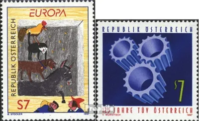 Produktbild von Briefmarken Österreich 1997 Mi 2221,2225 (kompl.Ausg.) gestempelt Europa