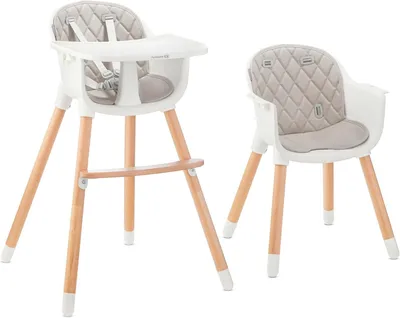 Produktbild von Kinderstuhl – Essstuhl für Babys – Fütterstuhl für Babys – 2-in-1-Wachstumsstuhl – 4,7 kg – Grau