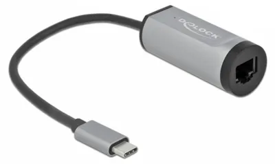 Image de DELOCK USB Type-C Adapter > Gigabit LAN PowerDelivery Anschl
