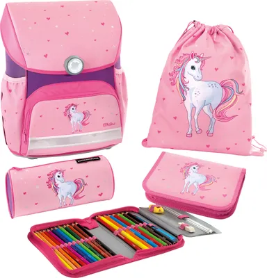 Produktbild von EBERHARD FABER Schulranzen-Set EFAlino Einhorn 4-teilig