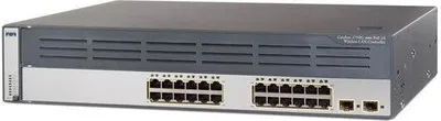 Image de Cisco Catalyst 3750G Integrated Wireless LAN Controller Switch, gemanaged, 0.1 Gbit/Sek, LEAP, MD5, PEAP, WPA, WPA2, SNMP 1, RMON, Telnet, SNMP 3, SNMP 2c, HTTP, HTTPS, Ethernet, Ethernet, Fast Ethernet, Gigabit Ethernet