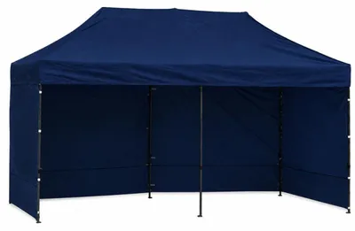 Obrázek produktu pro LEAN 29334 Zahradní stan nůžkový 3 x 6 m, 3 bočnice, modrý