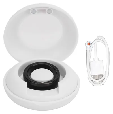 Produktbild von Smart Ring Health Tracker Bluetooth Schrittzählung Schlafqualitätsüberwachung IP68 Wasserdicht mit Ladeetui Schwarz Größe 12