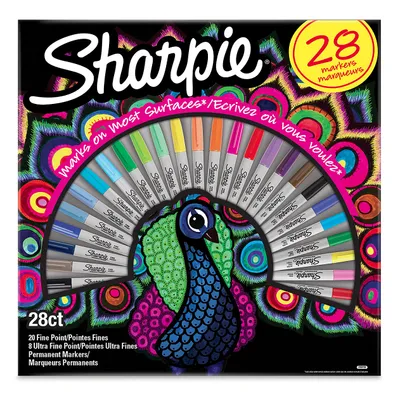 Obrázek produktu pro Sharpie 2058158 - 28 ks - Vícebarevné - Jemný hrot - Šedá - Vícebarevné - Kulaté - Jemné / velmi jemné