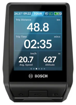 Produktbild von Bosch E-Bike Boardcomputer Nyon BUI350, 3,2 Zoll Touchscreen, Anthrazit