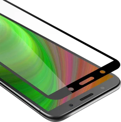 Produktbild von Cadorabo Panzerfolie für Huawei Y5 2018 Schutzfolie in Schwarz Vollbild Folie Tempered Display Schutzglas