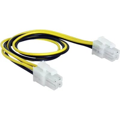 Produktbild von Delock - Stromkabel - Netzstecker P4 (M) zu Netzstecker P4 (M) - 30 cm