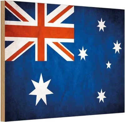 Produktbild von vianmo Holzschild 20x30 cm Australien Fahne Flagge Wappen