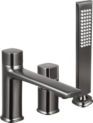 Produktbild von Tores Graphit-Badewannenarmatur, Dreiloch, Einhebelmischer, Standarmatur
