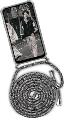 Produktbild von TWIST-Case + TWIST-Cord für Samsung Galaxy A12, Farbe:White Noise (Silber)