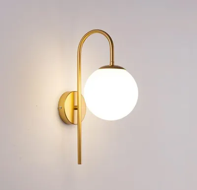 Produktbild von Wandleuchte für Wohnzimmer,Esszimmer,Nachttisch, Ohne Lichtquelle,E27, Gold
