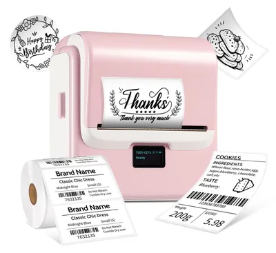 Produktbild von Etikettendrucker Thermodrucker Etikettenprinter - Tragbar - Bluetooth und USB - 20 bis 80 mm