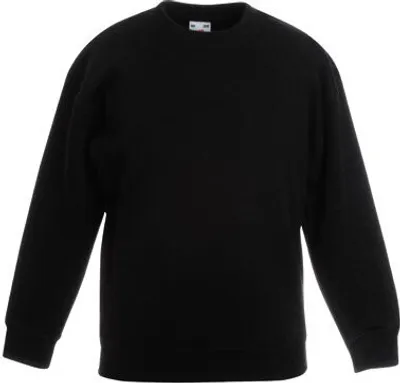 Produktbild von Fruit of the Loom - Kids Classic Set-In Sweat - Black - 164