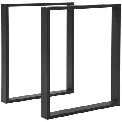 Produktbild von HOMCOM Tischbeine, 2er-Set Tischkufen Möbelfüße aus Vierkantprofilen, 60 x 72 cm