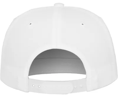 Produktbild von Flexfit Mütze Classic 5 Panel Snapback, White, one Size, 6007-00220-0050