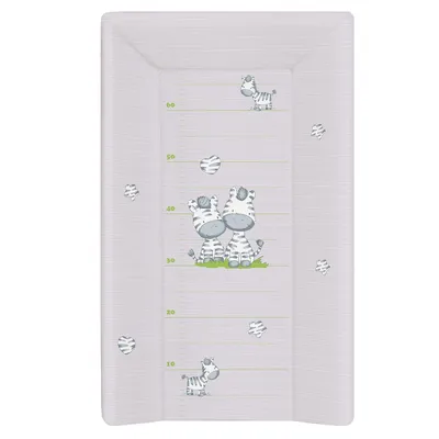 Produktbild von Ceba Baby Wickelauflage weich 80 cm dreiseitig - Zebra grau