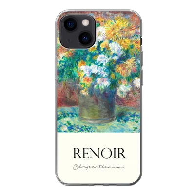 Produktbild von MuchoWow® Handyhülle Schutzhülle Hülle für iPhone 13 Renoir - Chrysantheme - Gemälde Silikon Softcase Handy Hülle - Karteninhaber