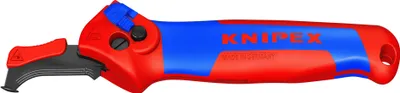 Obrázok produktu pre KNIPEX 16 50 145 SB - Odstraňovač izolácie drôtov s posuvnou pätkou a račňovou funkciou de s viaczložkovými koncovkami 146 mm