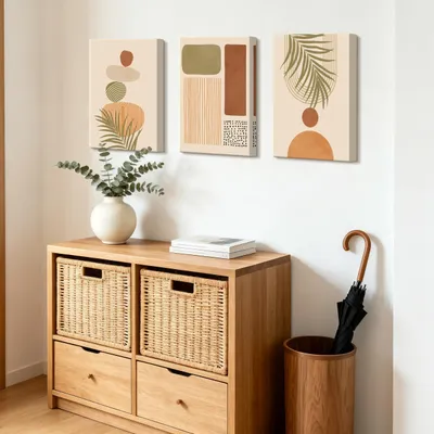 Obrázok produktu pre Obraz na plátne 30x40 cm, sada 3 ks, bohémska nástenná dekorácia, do obývacej izby