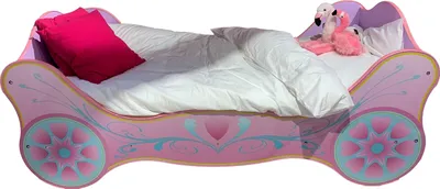 Produktbild von Kinderbett - Pink - 90 x 200 cm - Prinzessin-Design