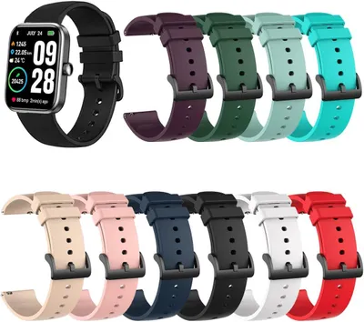 Image de Bracelet de montre en silicone, 22 mm, compatible avec les modèles Ice Smart 3.0/2.0/1.85", bracelet pour montre connectée