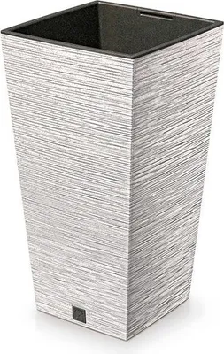 Produktbild von Prosperplast Blumentopf FURU SQUARE Eco Wood Weiß 39,5 cm