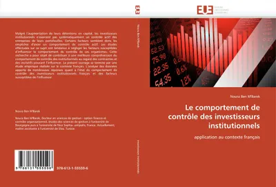 Produktbild von Le comportement de contrôle des investisseurs institutionnels