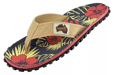 Image de Gumbies - Sandales tongs "Islander" en toile de jean pour hommes, modèle PP12783 (taille 41 EU), coloris variés