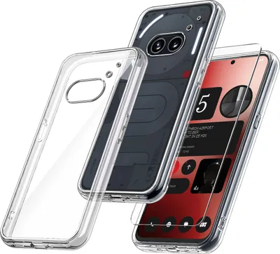 Obrázek produktu pro Pouzdro pro Nothing Phone 2A ZESÍLENÉ SILIKONOVÉ PRŮHLEDNÉ + sklo 9H