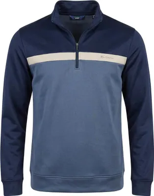 Produktbild von L|Ben Sherman Blue Two Tone Zip Herren Sweatshirt 1981080945