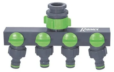 Image de Connecteur d'eau pour robinet de jardin RIBIMER, 3/4" et 1", 3/4" et 1/2"