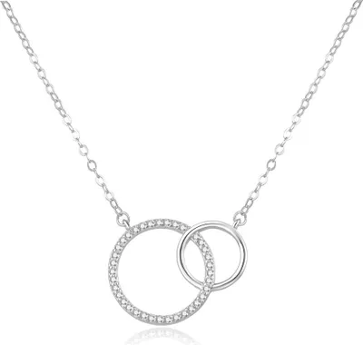 Image de Joli collier en argent avec anneaux AGS1157 / 47