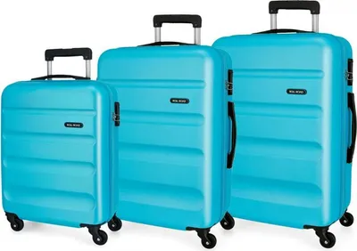 Obrázok produktu pre ROLL ROAD Flex Azul Claro, ABS Reisekofferset, 55-65-75cm, 584946A