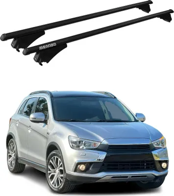 Produktbild von Dachgepäckträger, Querstange, für Mitsubishi ASX, Baujahr 2010-2016, Farbe: Schwarz
