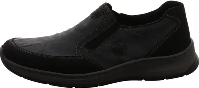 Produktbild von Rieker Herren Slipper Halbschuhe komfortabel Stretcheinsätze lose Einlagen 14362, Größe:43 EU, Farbe:Grau