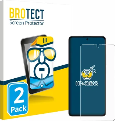 Produktbild von 2x Für Xiaomi Poco M6 Pro 4G Schutzfolie BROTECT Displayschutz Display Schutz Folie Klar Transparent