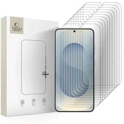 Zdjęcie produktu dla Szkło Hartowane Tech-Protect Bundle 10-Pack Galaxy S24 / S25 Clear