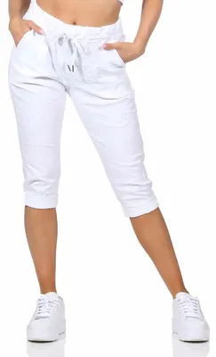 Produktbild von Caprihose Kurze Sommerhose mit Stretch 36 bis 48 Schlupfhose für Damen
