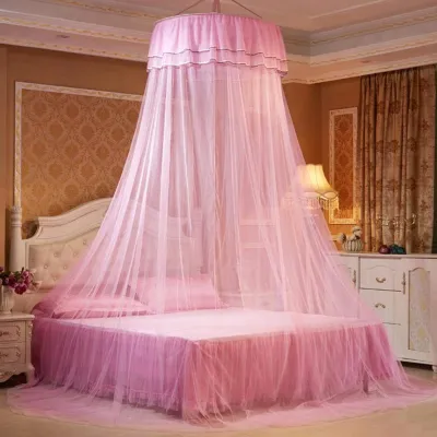 Produktbild von Moskitonetz, 360 Grad Betthimmel Vorhang, rosa, für Schlafzimmer