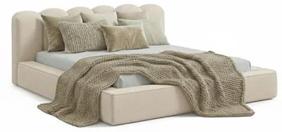 Zdjęcie produktu dla Łóżko tapicerowane DreamLux Veneto 120 x 200 cm ze stelażem i pojemnikiem na pościel tkanina Loop 6