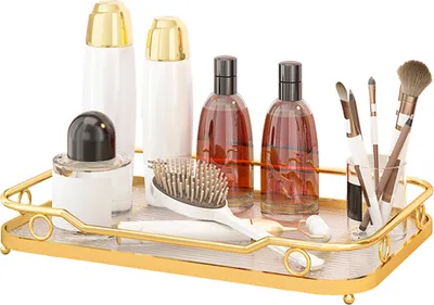 Produktbild von Heikoeco® Schminktisch Organizer, Luxus-make up Organizer,organizer,make up organizer,schminktisch aufbewahrung, (Süßes Gold, 1 Ebene)
