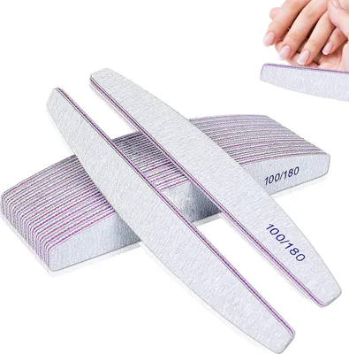 Produktbild von Professionelle doppelseitige Nagelfeilen Set 15 Stück 100/180 Körnung