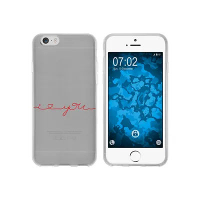 Produktbild von PhoneNatic Case kompatibel mit Apple iPhone 6s / 6 Silikon-Hülle in Love M2