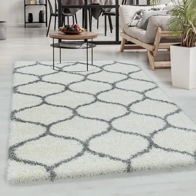 Produktbild von Carpetsale24 Hochflor Teppich Wohnzimmer Skandinavische Design Modern Teppich Shaggy Flauschig Weich, Grösse: 240x340 cm