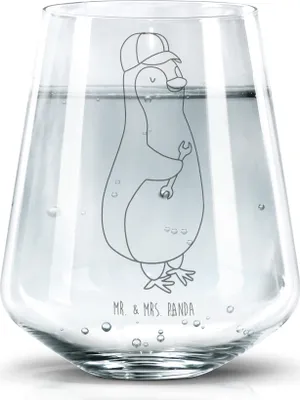 Produktbild von Mr. & Mrs. Panda Glas Wenn Papa es nicht reparieren kann, sind wir am Arsch - Transparent - Geschenk, Vatertag, Glasbecher, Pinguin, Bester Der Welt, Tumbler, Becherglas