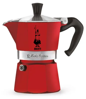 Obrázok produktu pre Bialetti 4941, Moka kanvica, Červená, Hliník, 1 šálok, CE, 322 g