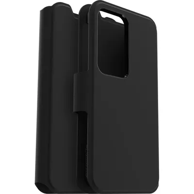 Produktbild von OtterBox Strada Via Tasche (Folie) Samsung Galaxy S23 Smartphone - Schwarz - Synthetik Körper - Sturzsicher, Resistent gegen Fingerabdrücke, Kratzfest, Abriebfest