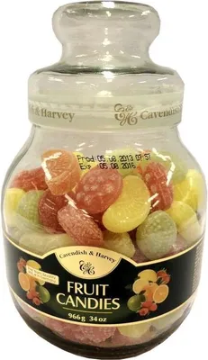 Produktbild von Cavendish und Harvey Fruit Candies Glas köstliche Frucht Bonbons 966g