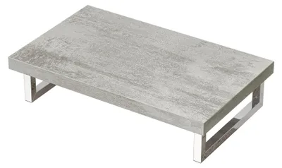 Produktbild von Waschtischplatte für Aufsatzwaschbecken 50x80cm in Greige mit Konsolenhalterung